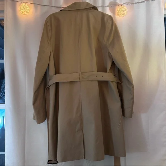J Crew Camel Khaki Trench Coat - Picture 4 of 4